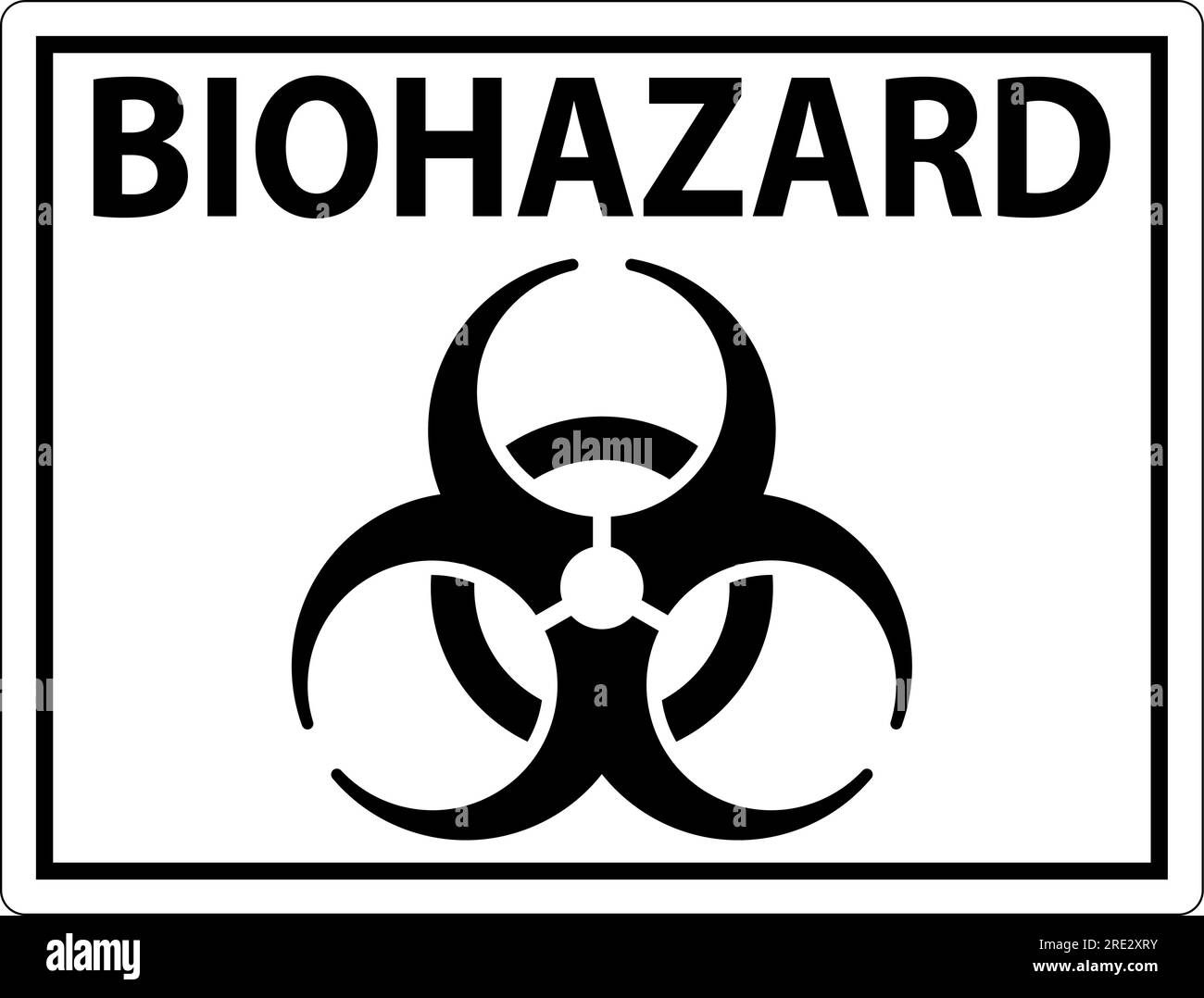 Cartello Adesivo Normaluz "Attenzione! Rischio Biologico", 20x30 Cm, Vinile, Conforme ISO 9001
