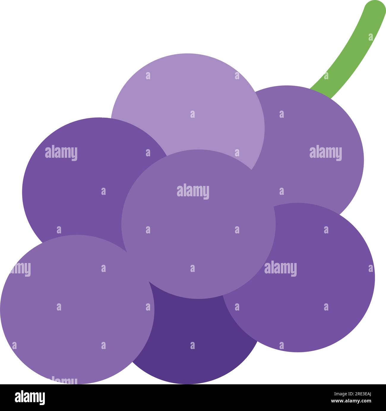 Un grappolo di uva Illustrazione Vettoriale