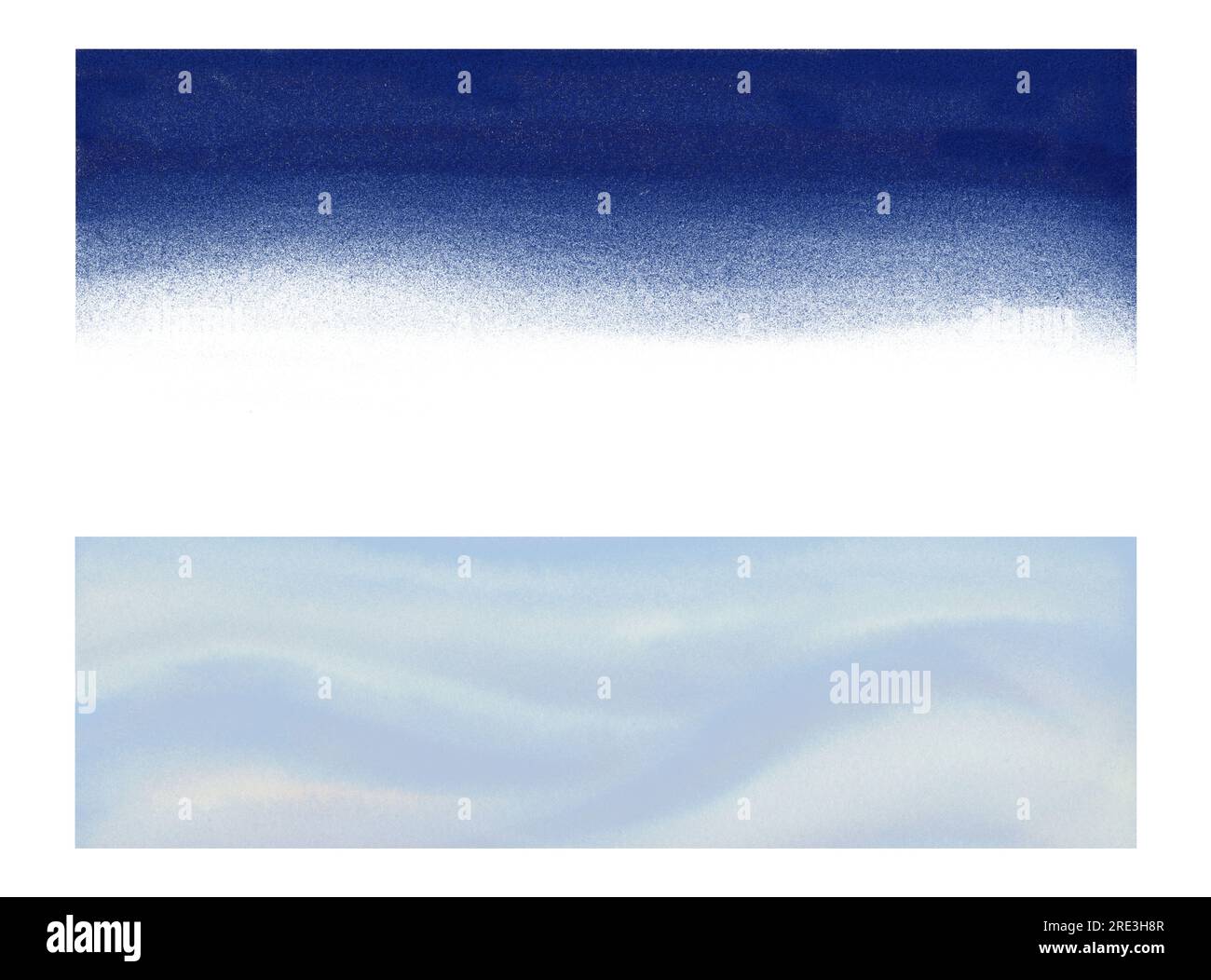 Elementi di design astratti ad acquerello per creare uno sfondo bianco e blu con macchie, schizzi, strisce, onde, sfumature di colore. Foto Stock Elementi di design astratti ad acquerello per creare uno sfondo bianco e blu con macchie, schizzi, strisce, onde, sfumature di colore. Foto Stock