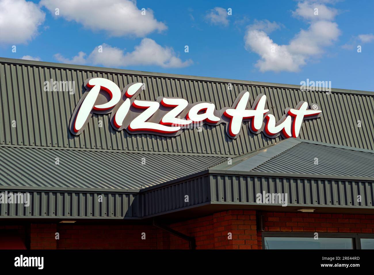 Ristorante Pizza Hut in stile. Foto Stock