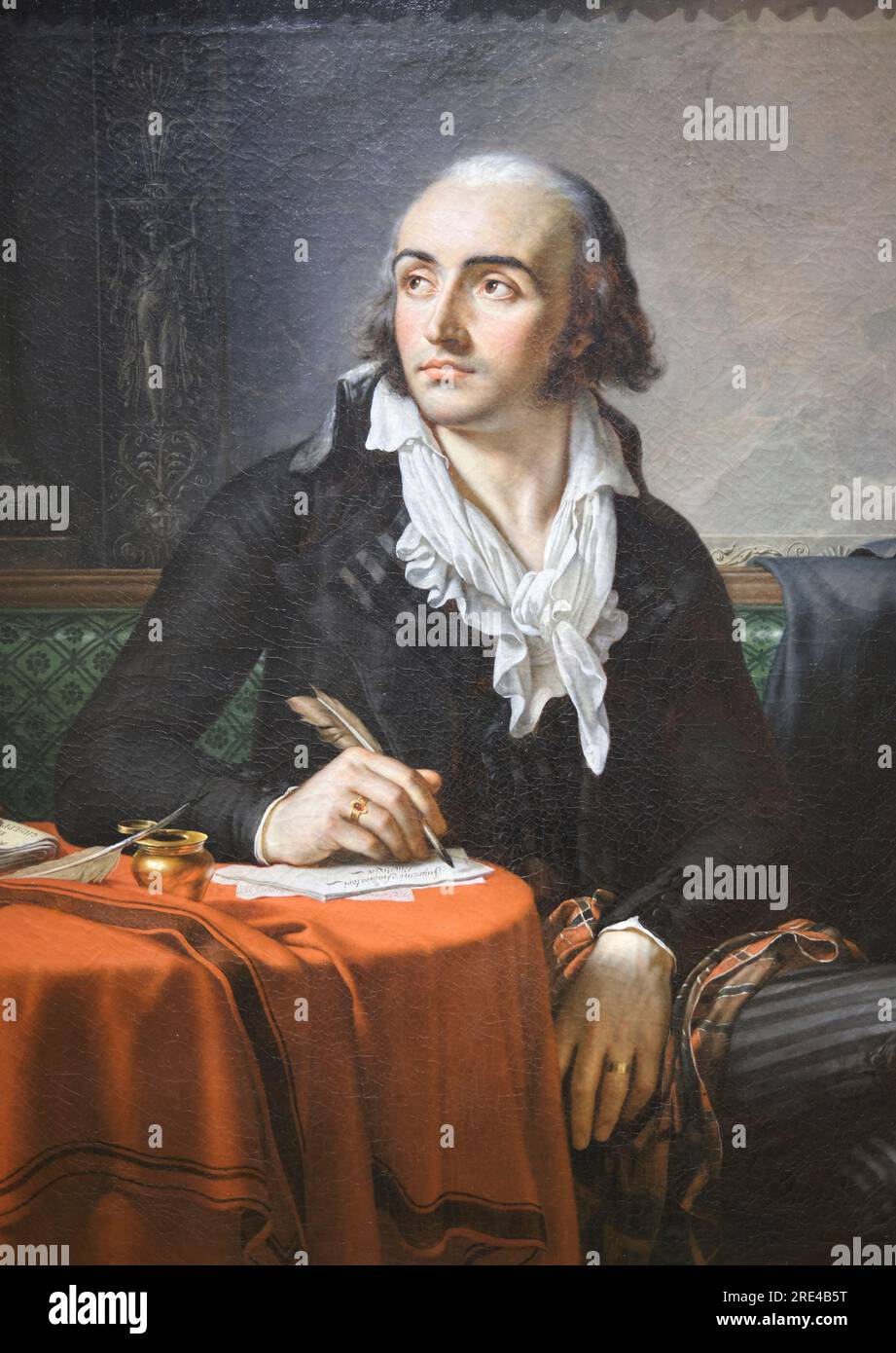 Ritratto di Giuseppe Fravega di Anne Louis Girodet Trioson nel Musée des Beaux Arts di Marsiglia in Francia Foto Stock