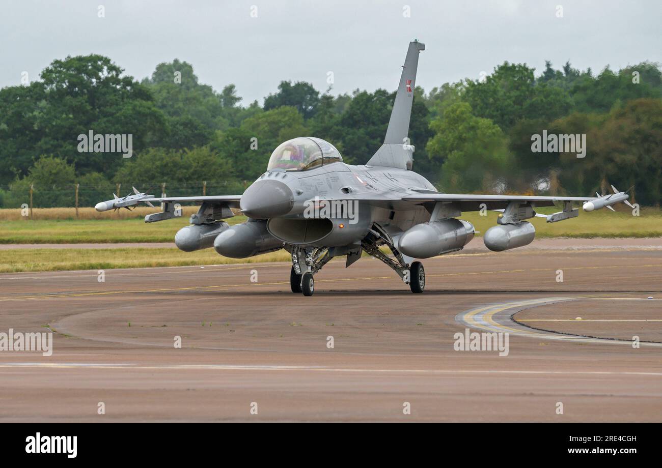 F-16AM danese Fighting Falcon al Royal International Air Tattoo 2023 Foto Stock