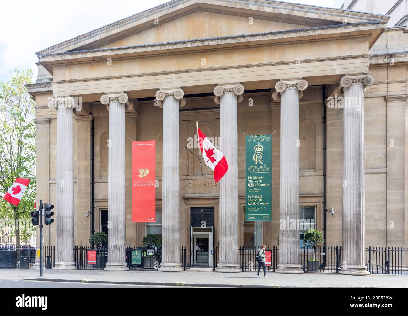 Canada House (la Maison du Canada), Pall Mall, Trafalgar Square, City of Westminster, Greater London, Inghilterra, Regno Unito Foto Stock