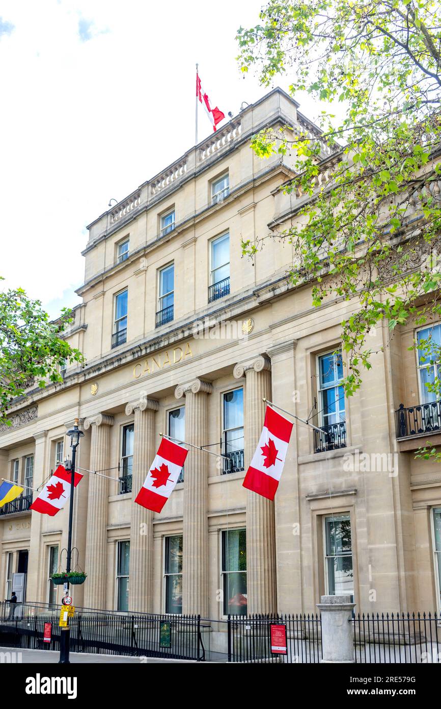 Canada House (la Maison du Canada), Pall Mall, Trafalgar Square, City of Westminster, Greater London, Inghilterra, Regno Unito Foto Stock