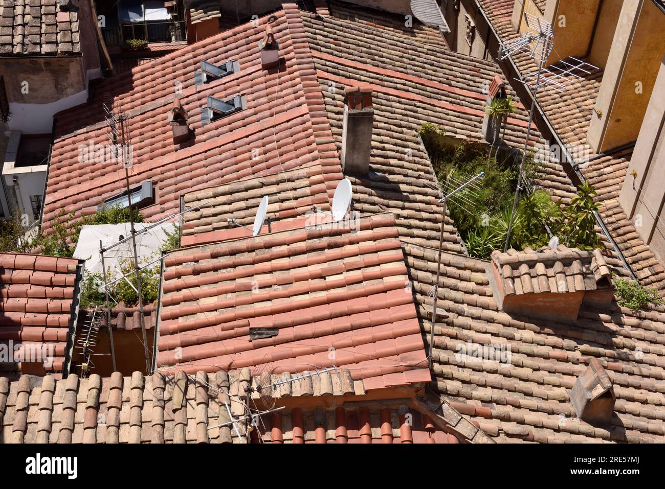 Rooftops, Roma, Italia Foto Stock