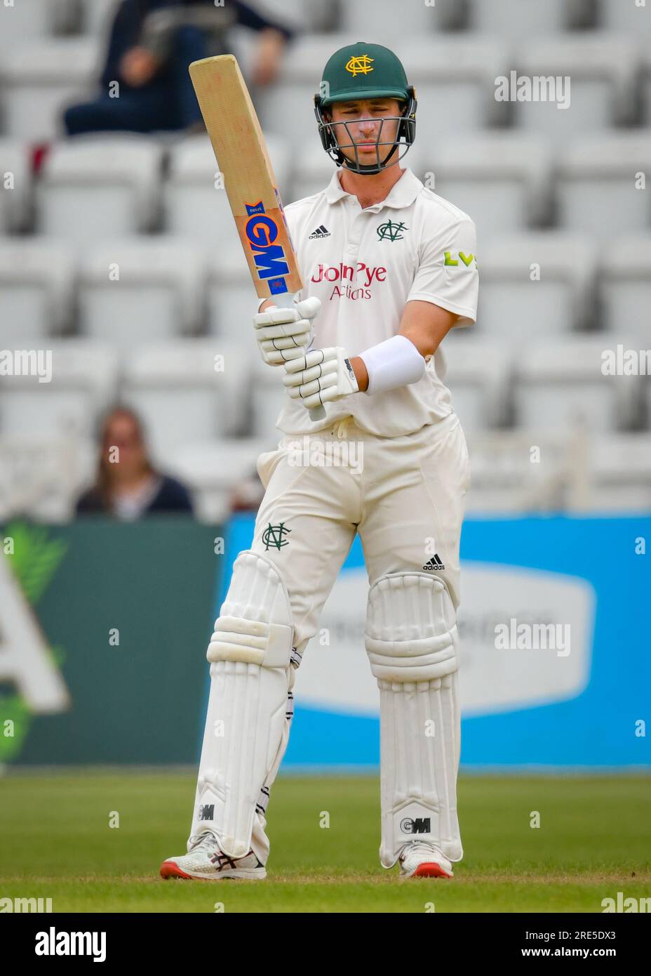 25 luglio 2023 - Trent Bridge Cricket Ground, Nottingham. Evento: Campionato LV Inter County: Notts CCC V Kent CCC didascalia: Foto: Mark Dunn/Alamy Live News (eventi) Foto Stock