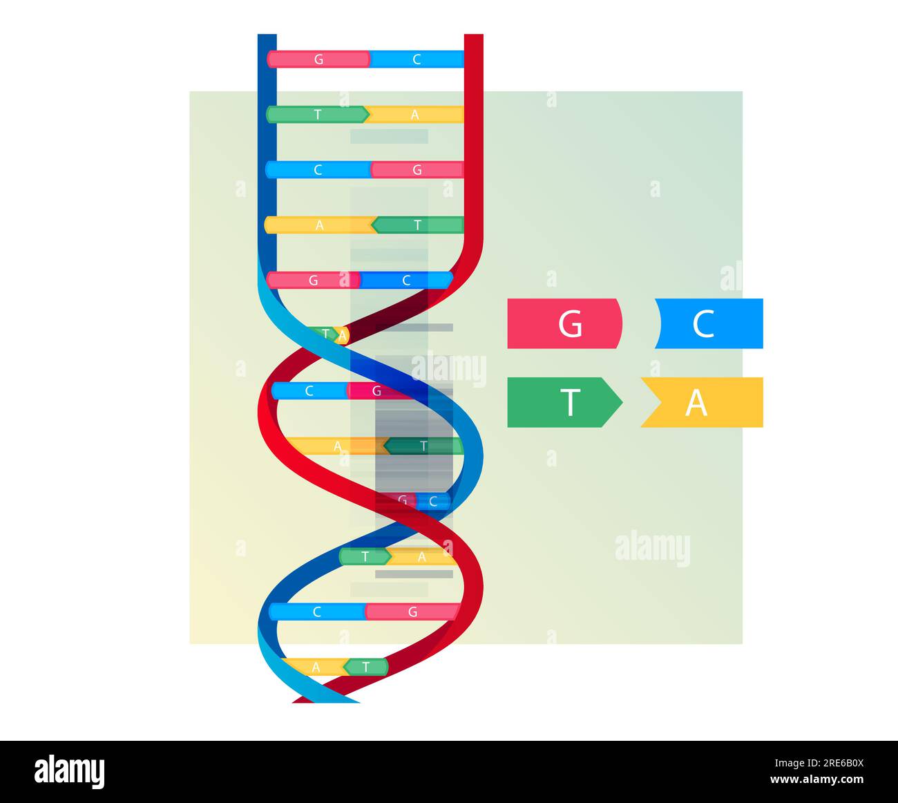 Ricerca genetica illustrazione astratta come file EPS 10 Illustrazione Vettoriale