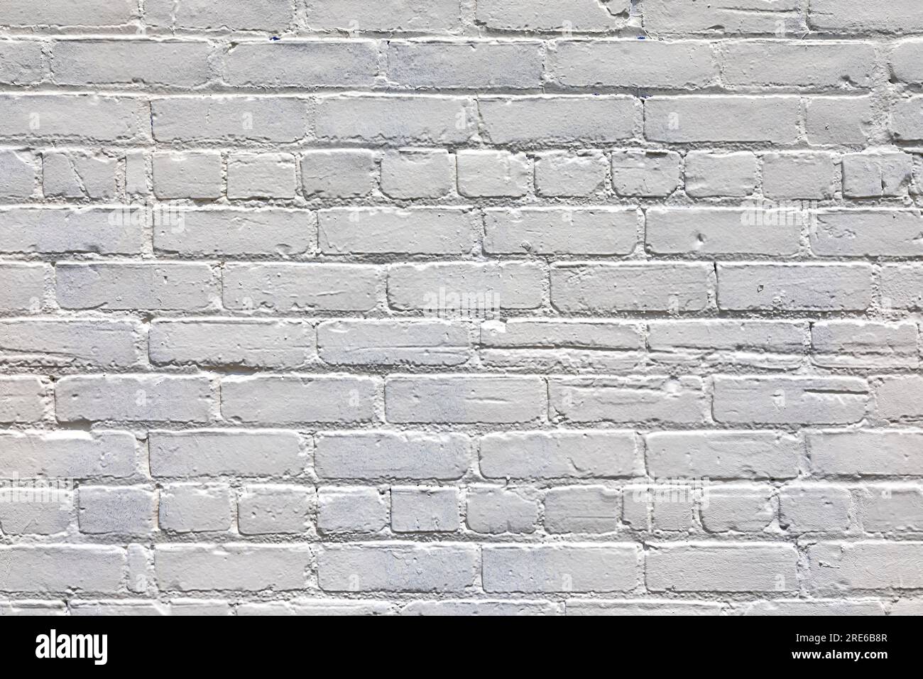Bianco parete di mattoni. Foto Stock
