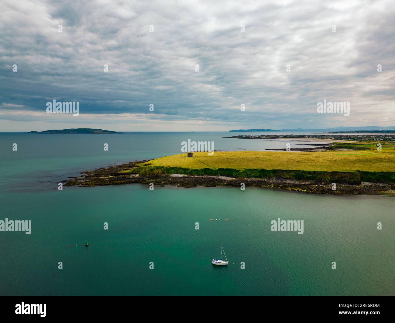 Moody Light a Loughshinny Foto Stock