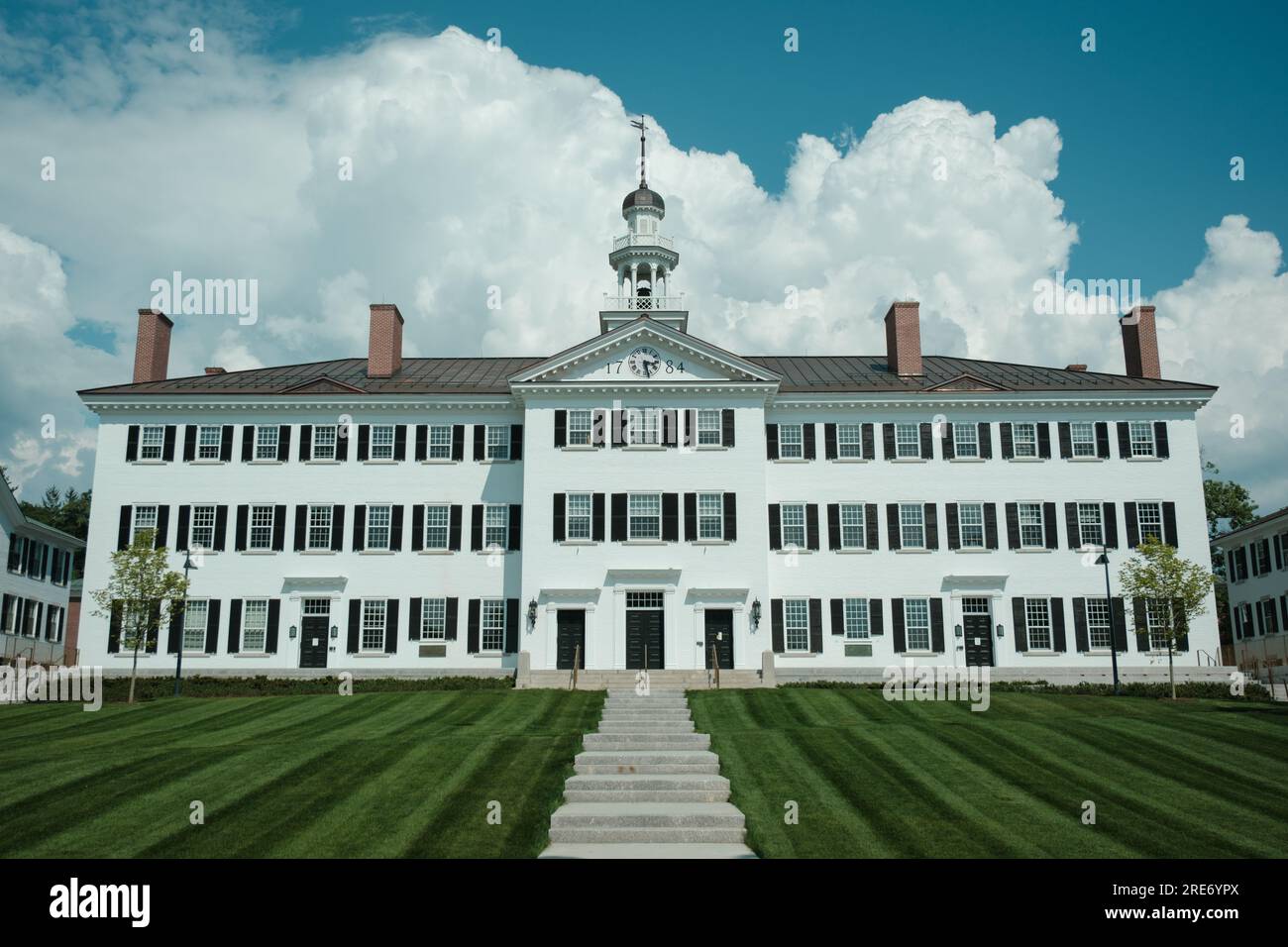 Dartmouth Hall al Dartmouth College, Hannover, New Hampshire Foto Stock