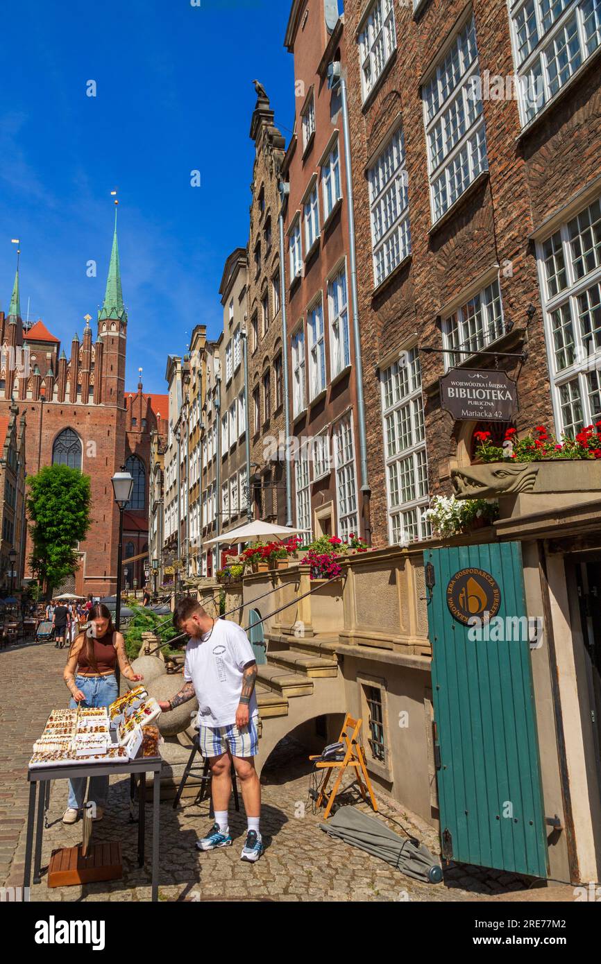 Mariacka Street, Danzica, Polonia, Europa Foto Stock