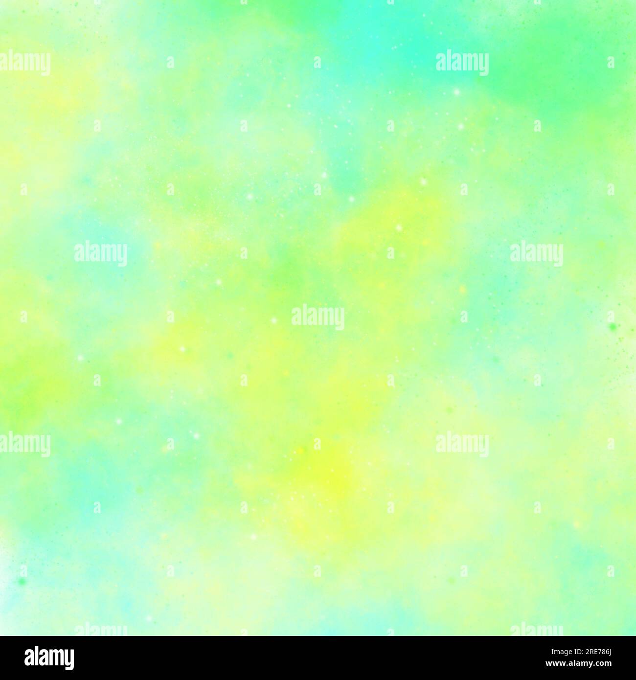 sfondo cosmico verde-giallo per nebulosa Foto Stock