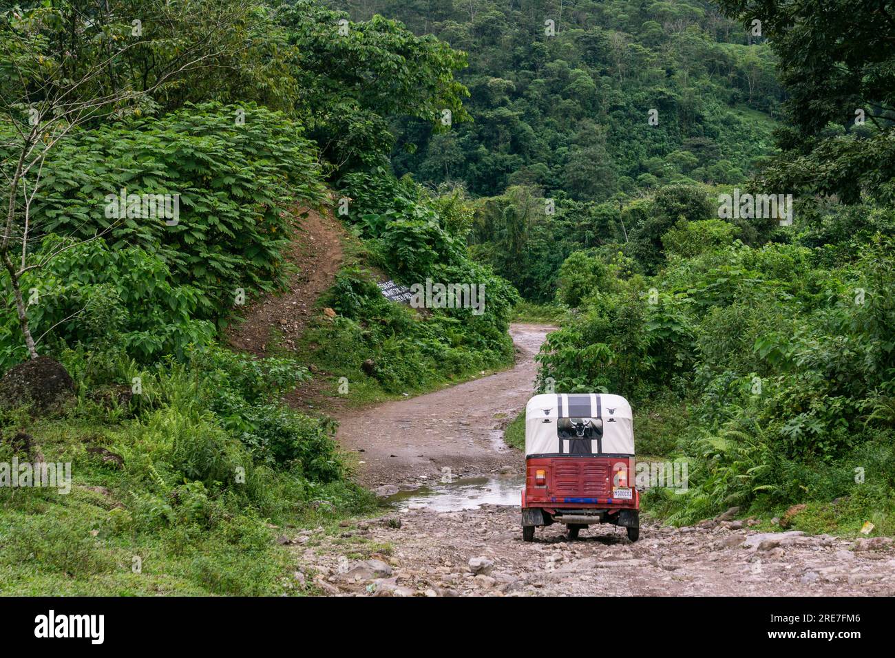 Da la Taña a Union 31 Mayo, area di Reyna, dipartimento Uspantan, Guatemala, America centrale Foto Stock