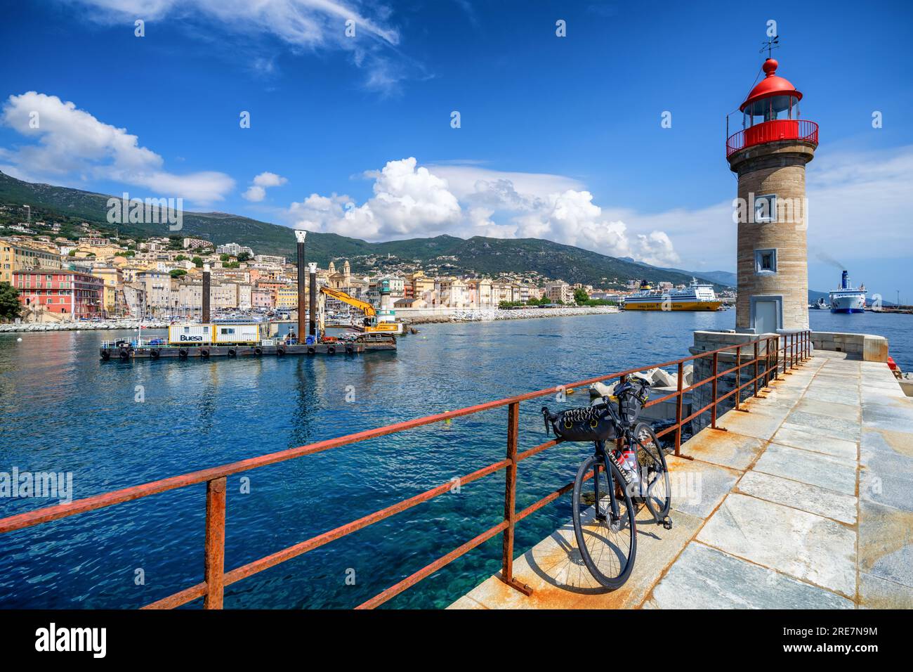 Al porto di Bastia, Corsica, Francia Foto Stock
