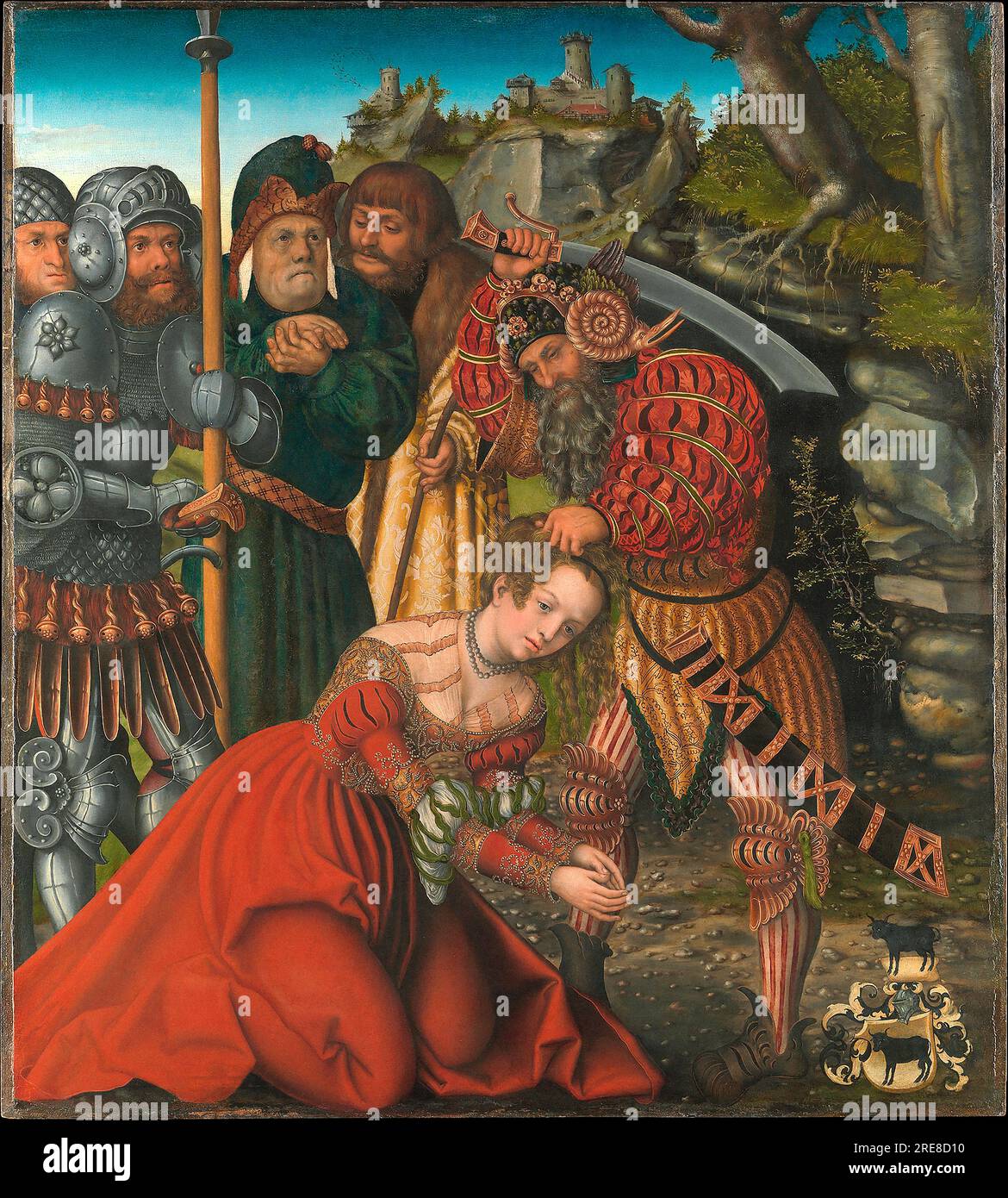 Il martirio di Santa Barbara di Lucas Cranach il Vecchio ca. 1510 Foto Stock