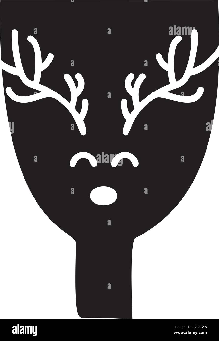Visualizza l'alfabeto Y del carattere vettoriale natalizio invernale. Caratteri maiuscoli scandinavi abc elemento per social media, web design, poster, banner Illustrazione Vettoriale