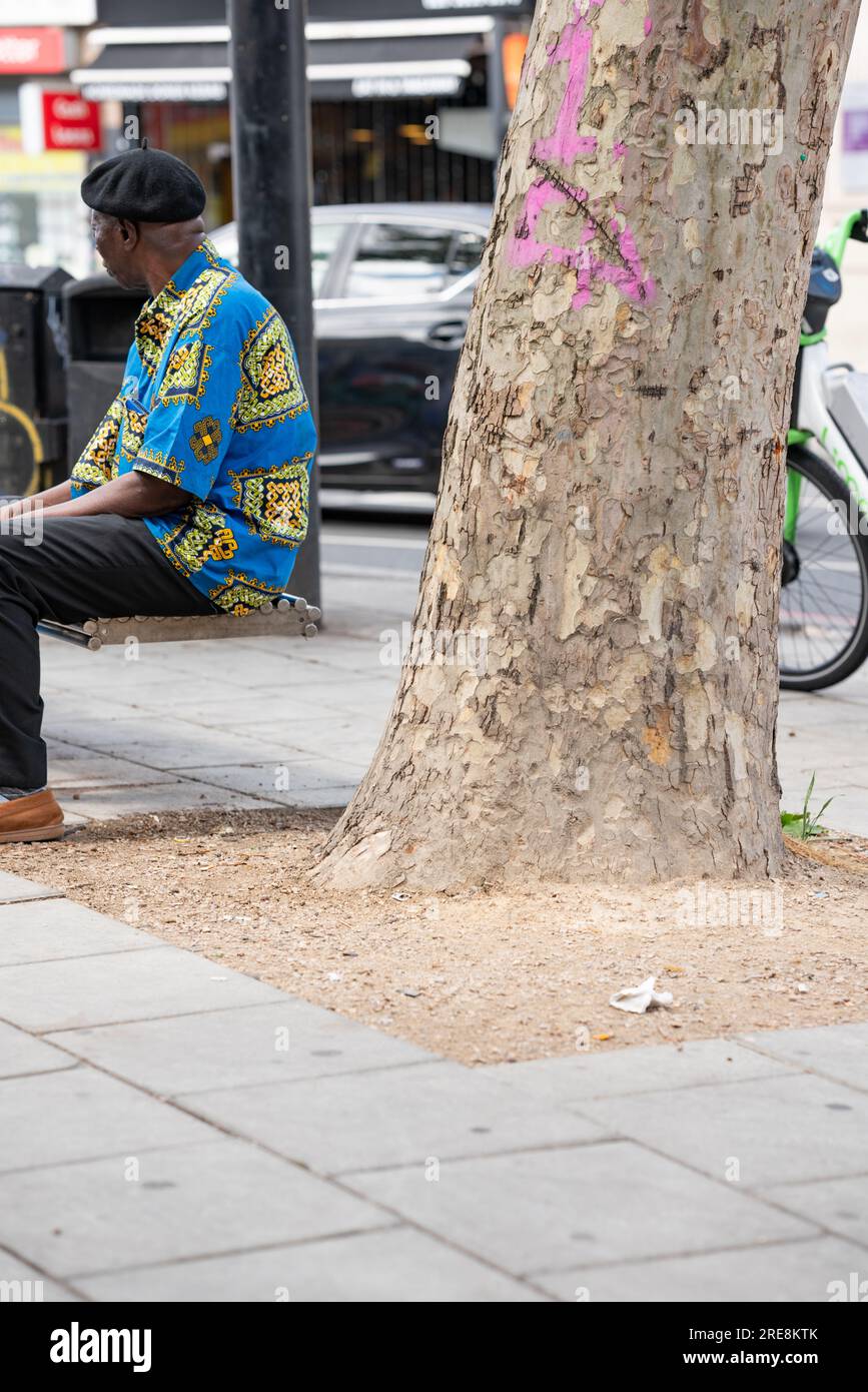 Patrimonio afro-caraibico a Peckham, nel sud di Londra, in Inghilterra. Foto Stock