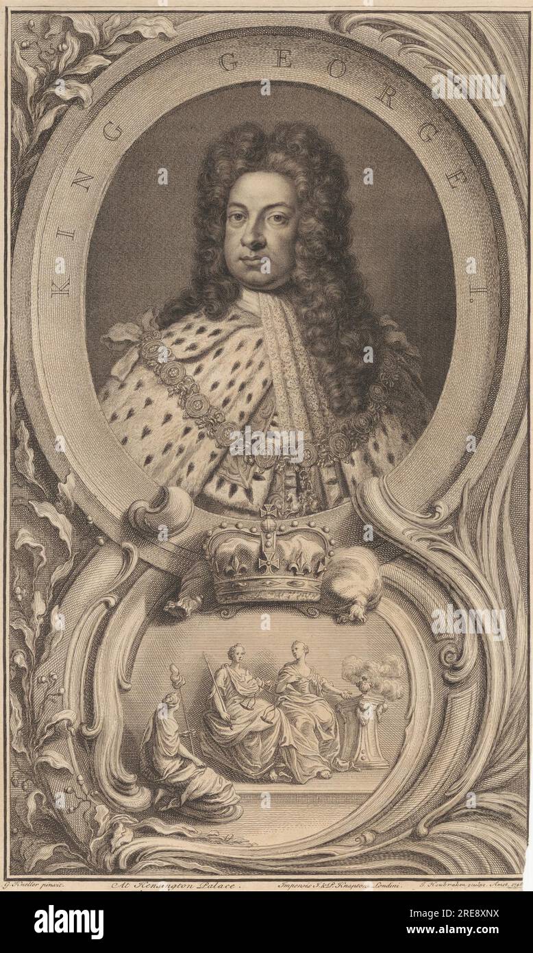 King George i 1746 di Jacobus Houbraken Foto Stock