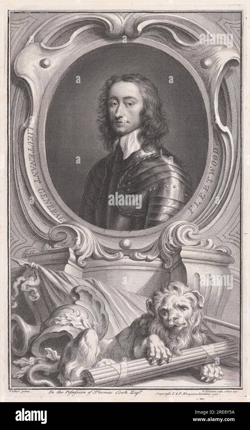 Tenente generale Fleetwood 1740 di Jacobus Houbraken Foto Stock