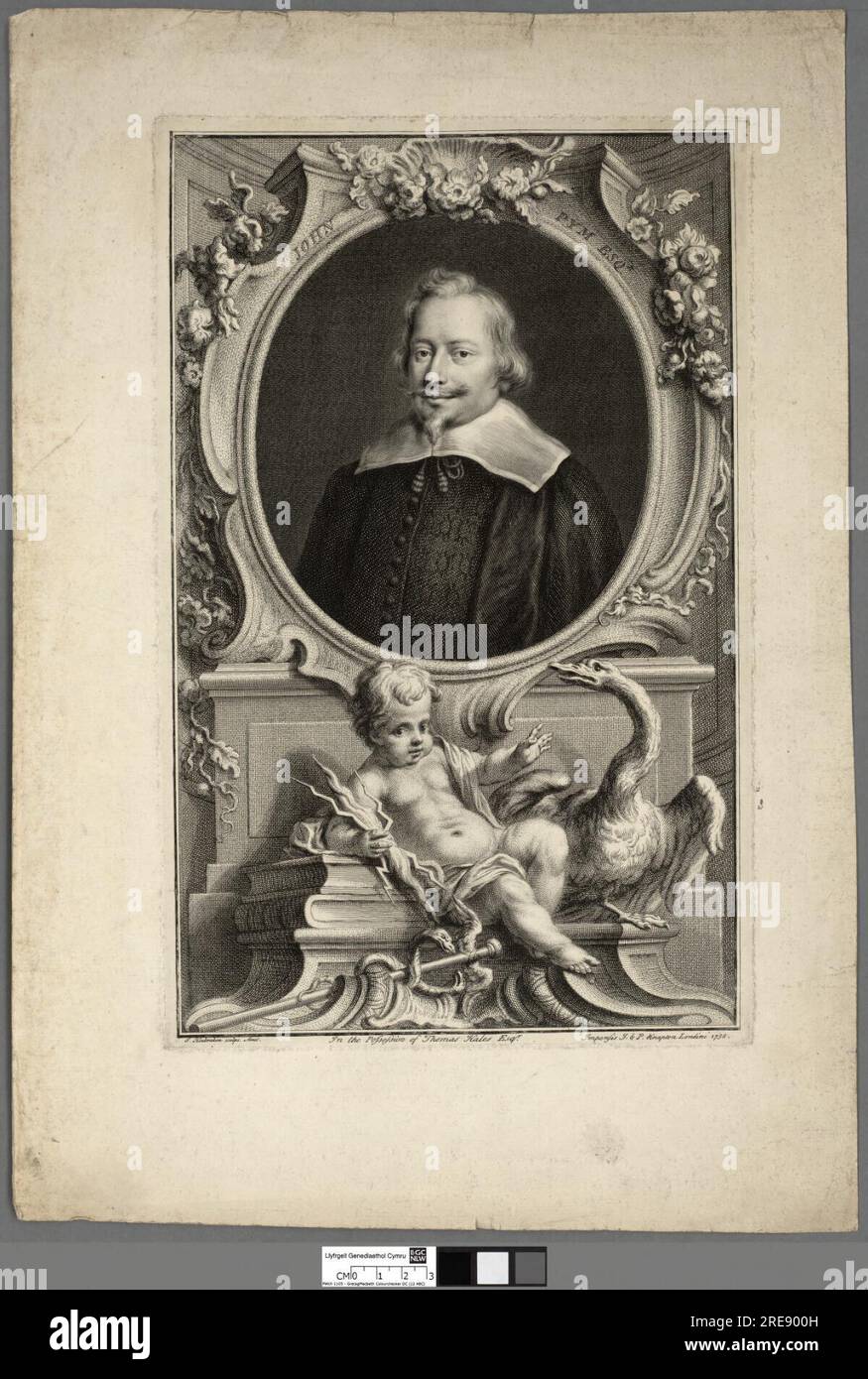 John Pym Esqr 1738 di Jacobus Houbraken Foto Stock