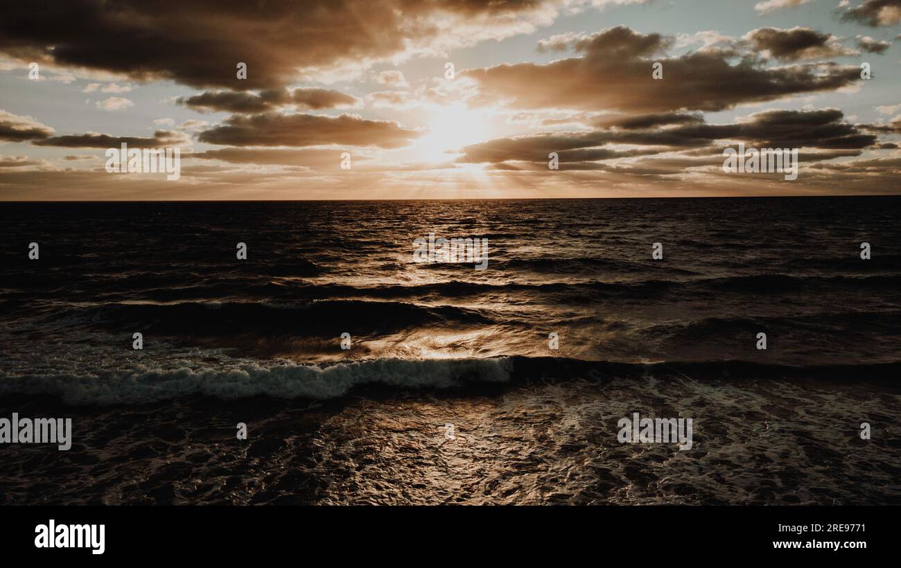 Tramonto in Florida, Magic Hour Foto Stock