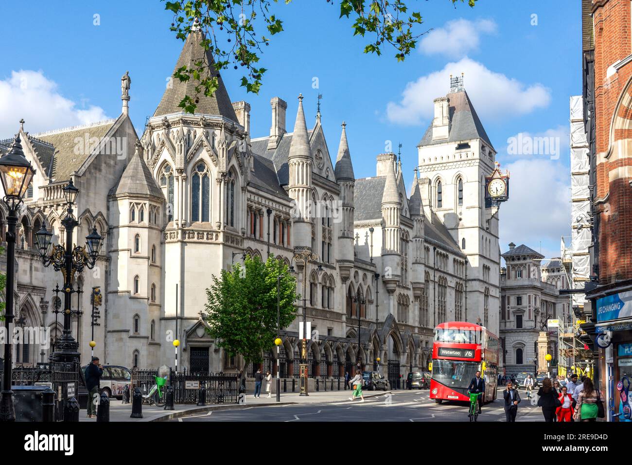 Royal Courts of Justice, The Strand, City of Westminster, Greater London, England, Regno Unito Foto Stock