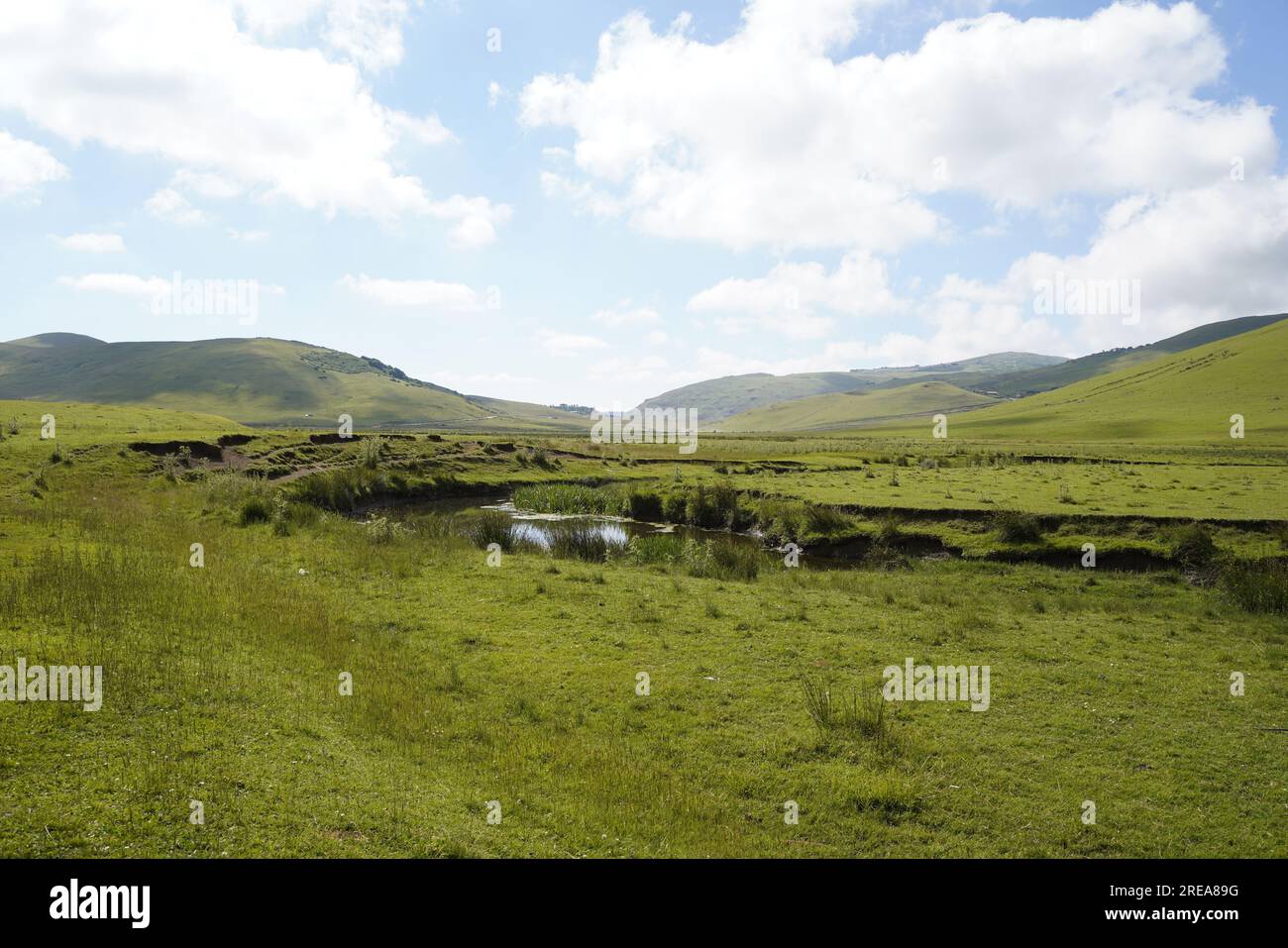 splendido paesaggio naturale, pianura e pianura, sfondo Foto Stock