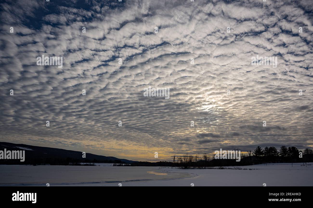 Nuvole invernali Foto Stock