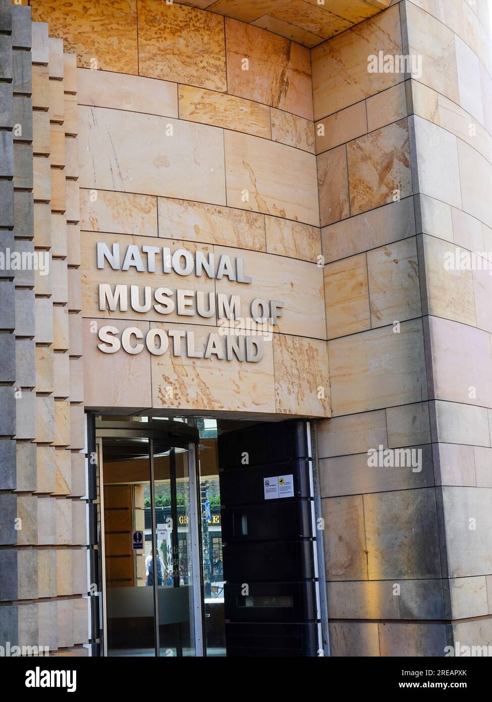National Museum of Scotland, museo gratuito con mostre storiche e culturali, situato in Chambers St, Edimburgo, Scozia, Regno Unito. Foto Stock