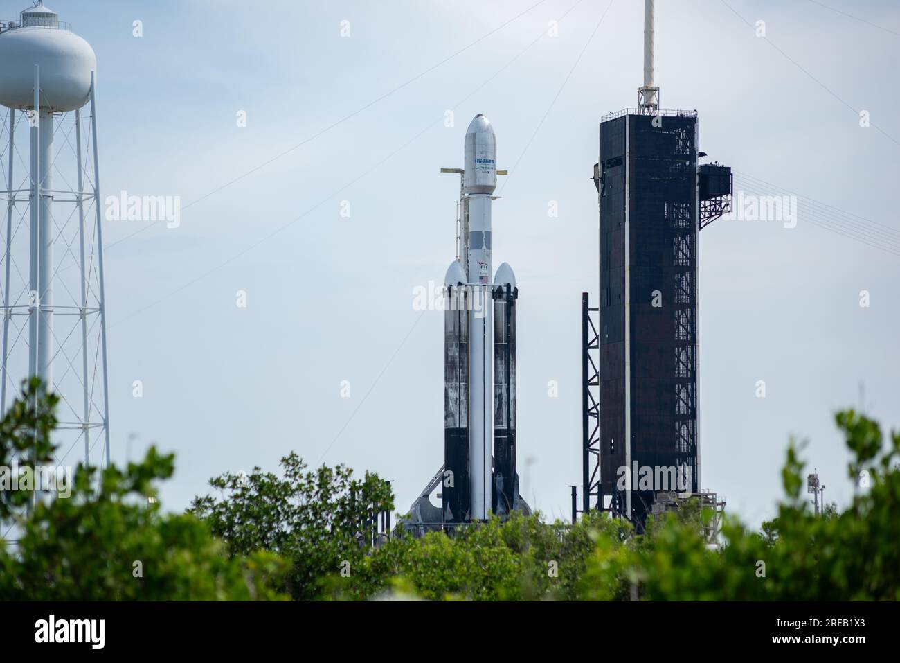 SpaceX Falcon Rocket pesante Foto Stock