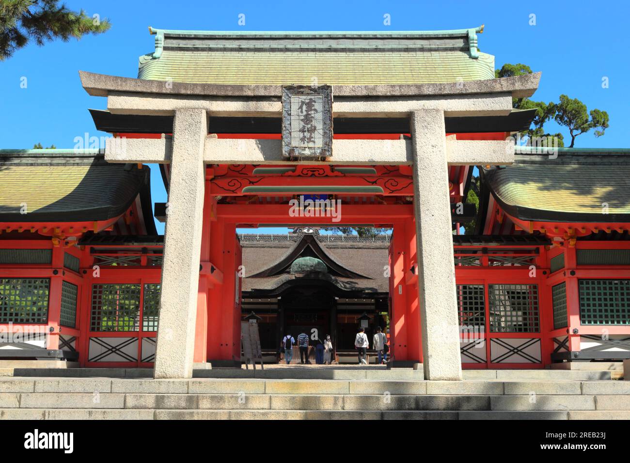 Santuario di Sumiyoshi-taisha Foto Stock