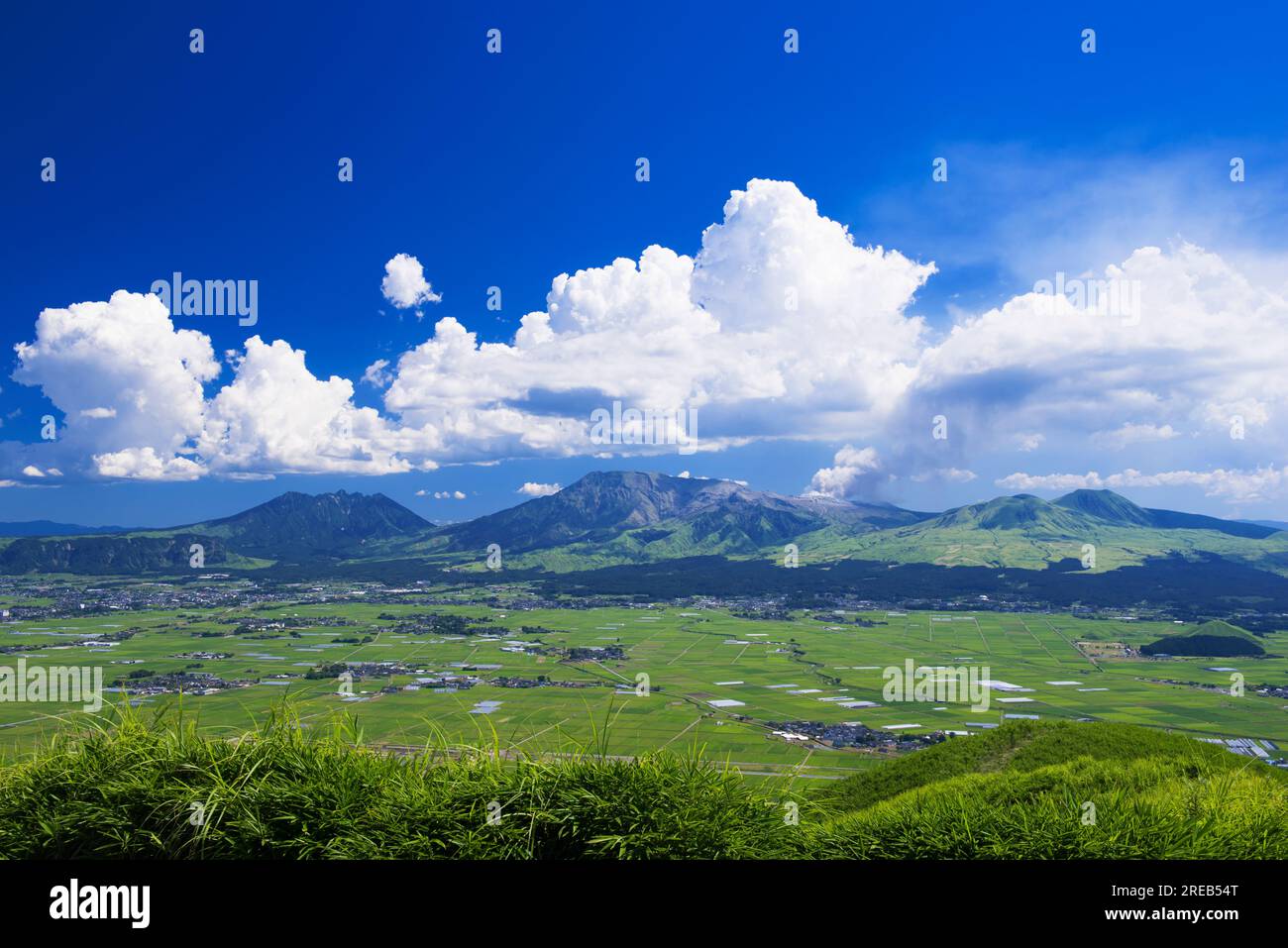 ASO Five Mountains Foto Stock
