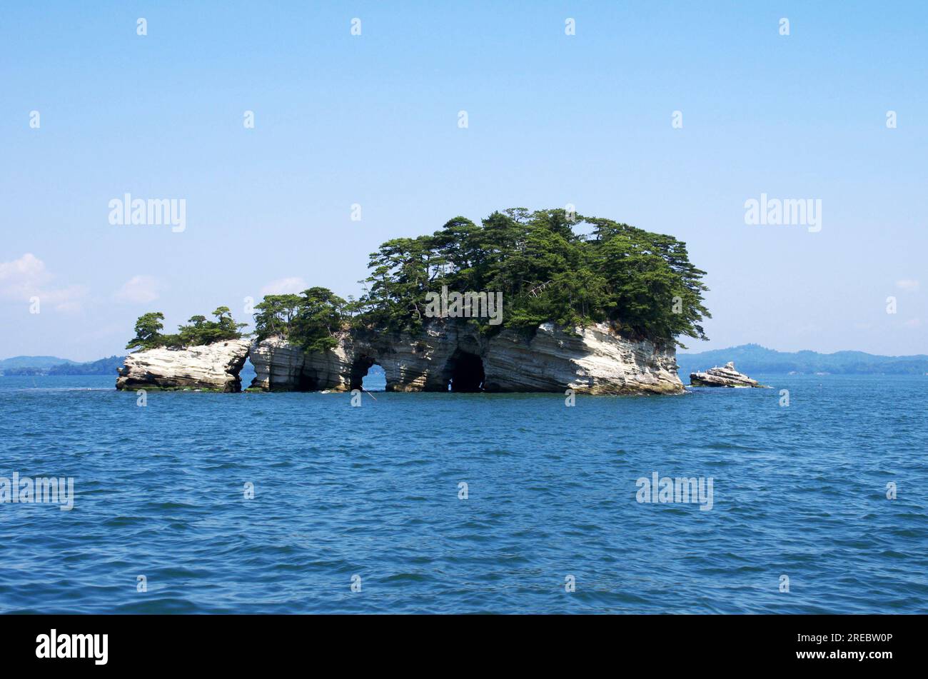 Baia di Matsushima Foto Stock
