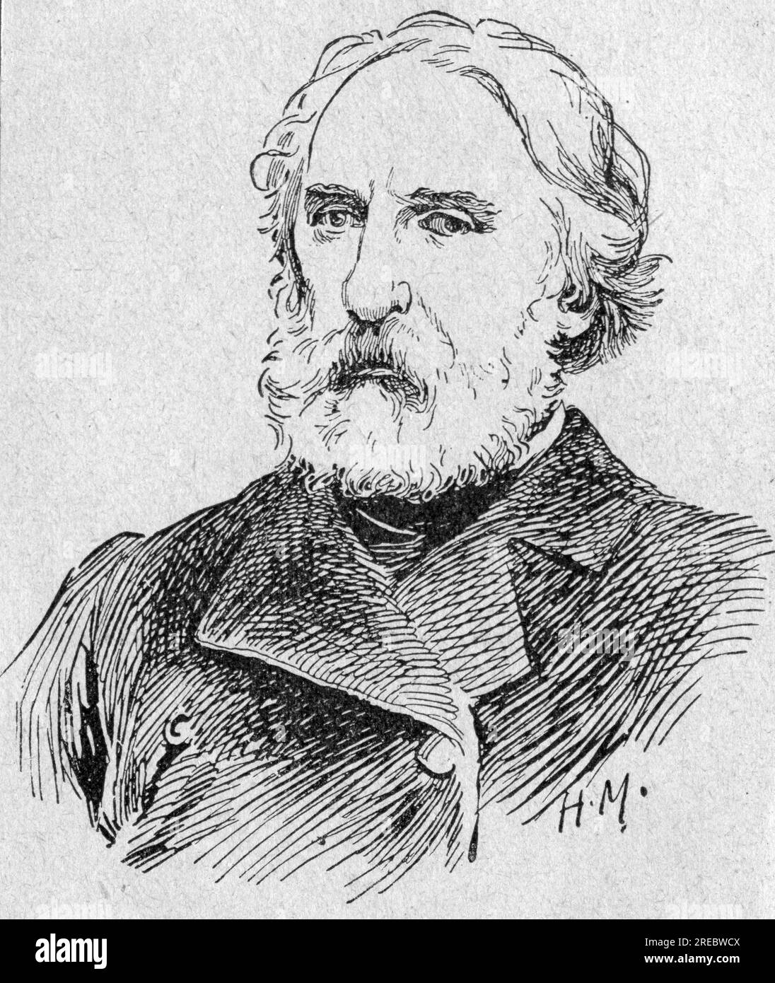Turgenev, Ivan Sergeyevich, 9.11.1818 - 3,9.1883, scrittore russo, XX secolo, ULTERIORI-DIRITTI-CLEARANCE-INFO-NON-DISPONIBILI Foto Stock