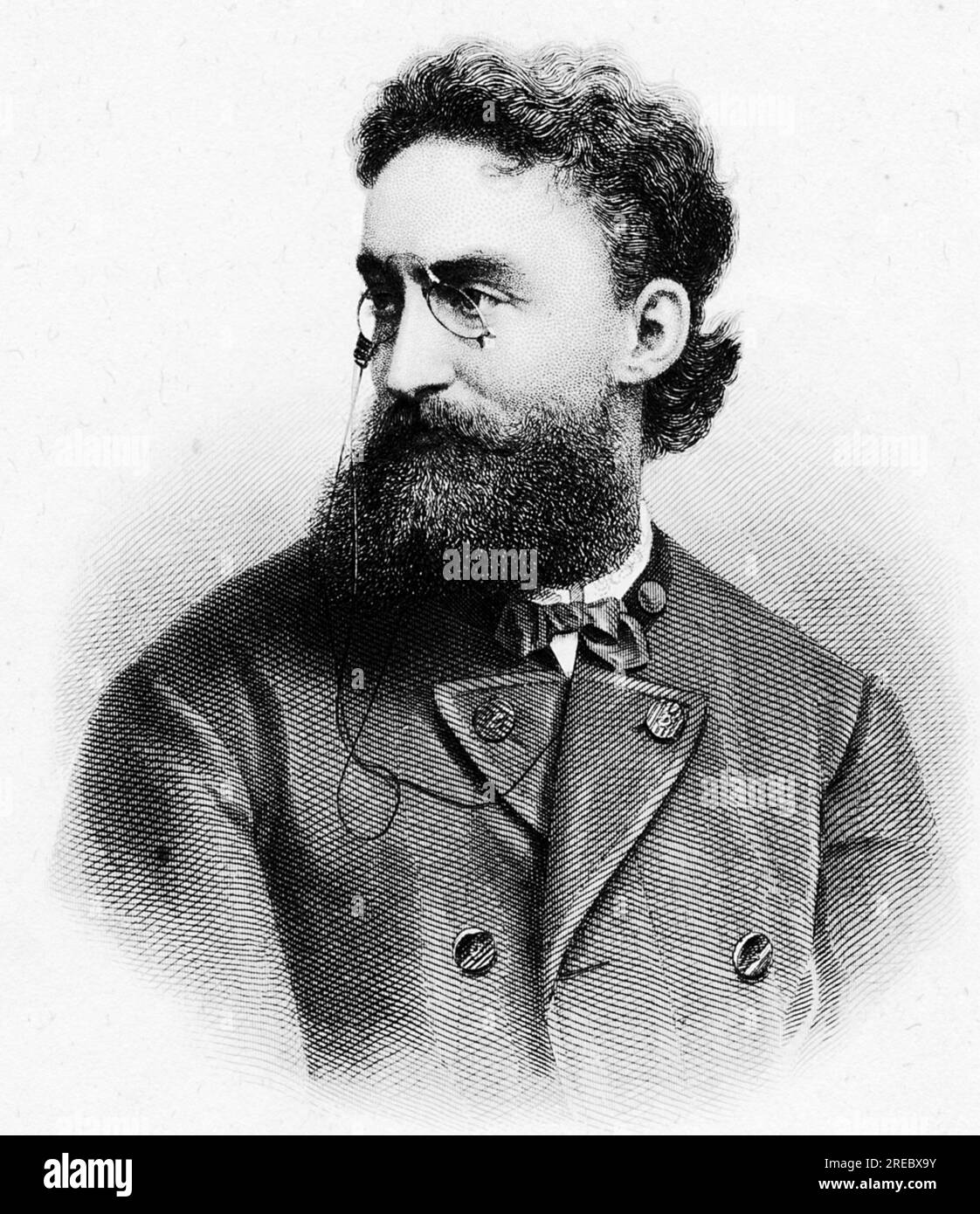 Vacano, Emile Mario, 16.11.1840 - 9,6.1890, artista e scrittore austriaco, ADDITIONAL-RIGHTS-CLEARANCE-INFO-NOT-AVAILABLE Foto Stock