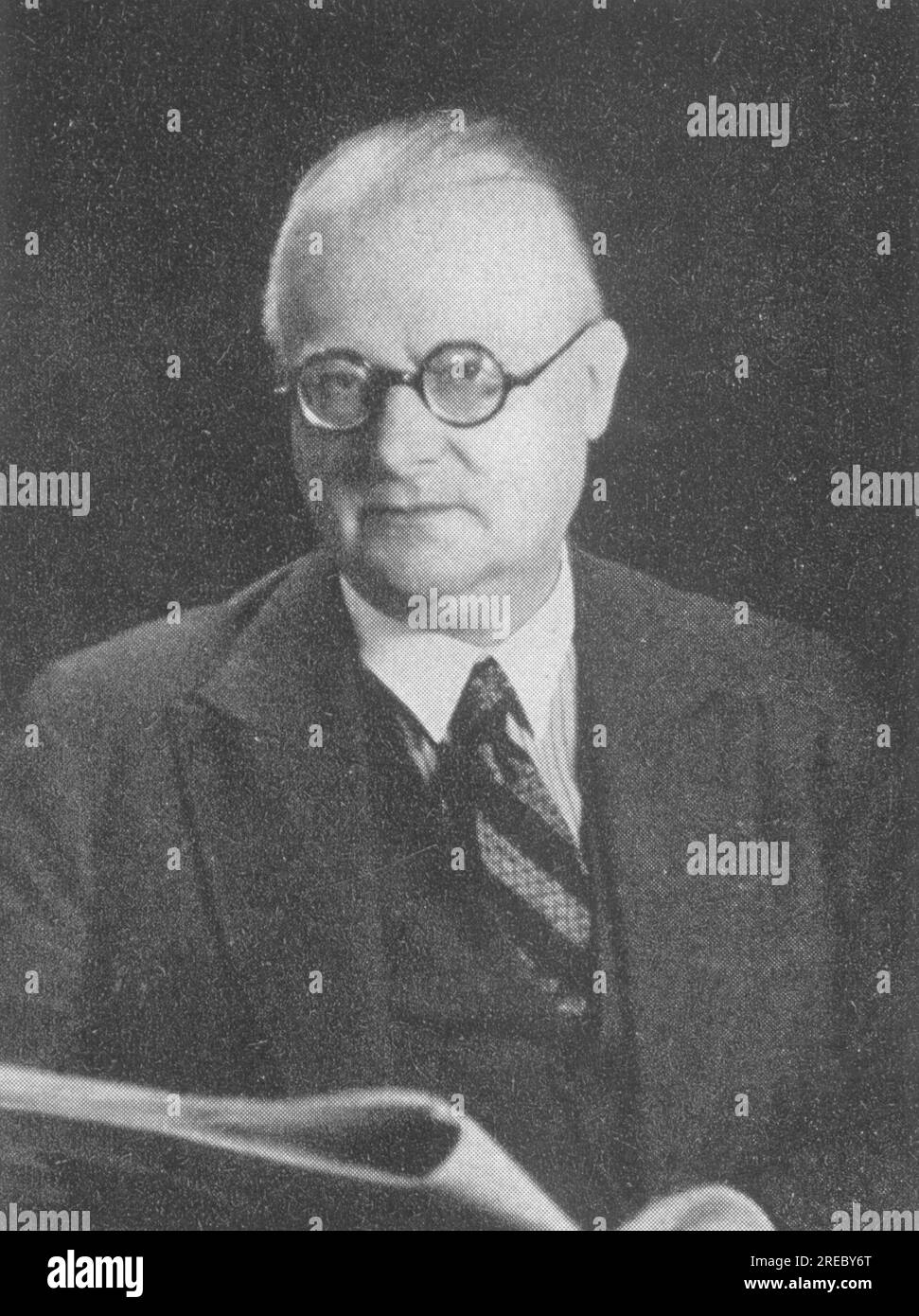Watzlik, Hans, 16.12.1879 - 24.11.1948, scrittore boemo tedesco, stampa basata su fotografia, ADDITIONAL-RIGHTS-CLEARANCE-INFO-NOT-AVAILABLE Foto Stock
