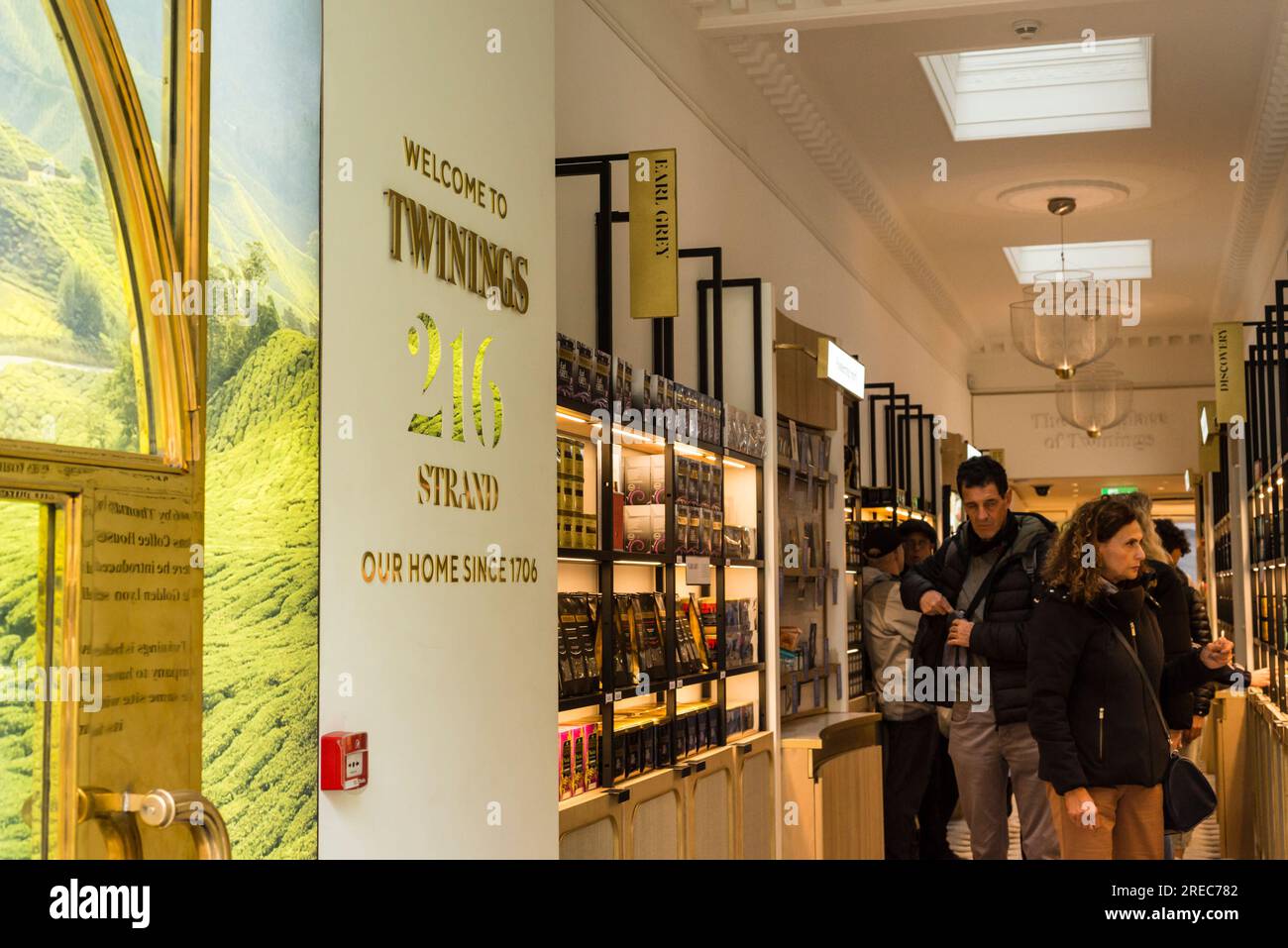 Twinings Shop, 216 Strand, Londra, Regno Unito Foto Stock