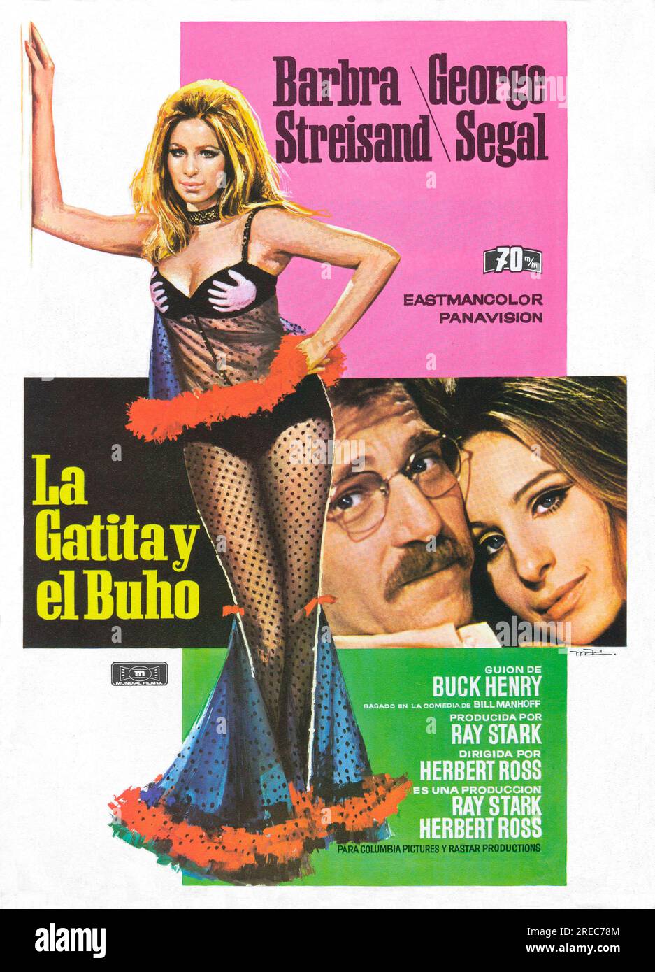 IL GUFO E IL PUSSYCAT (1970), DIRETTO DA HERBERT ROSS. Credit: FOTO DI COLUMBIA / Album Foto Stock