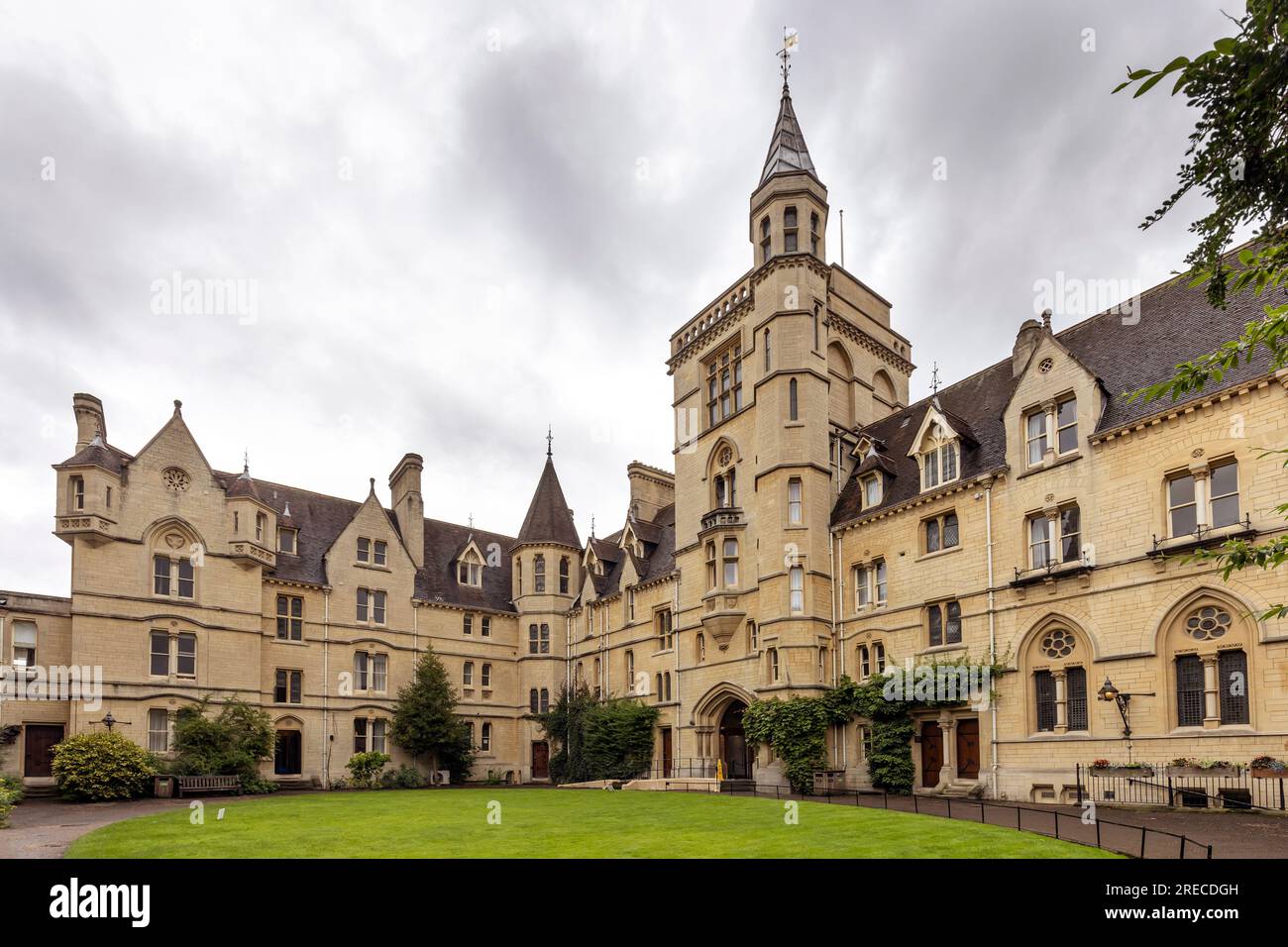 The Front Quadrangle al Balliol College di Oxford, Oxfordshire, Inghilterra, Regno Unito Foto Stock