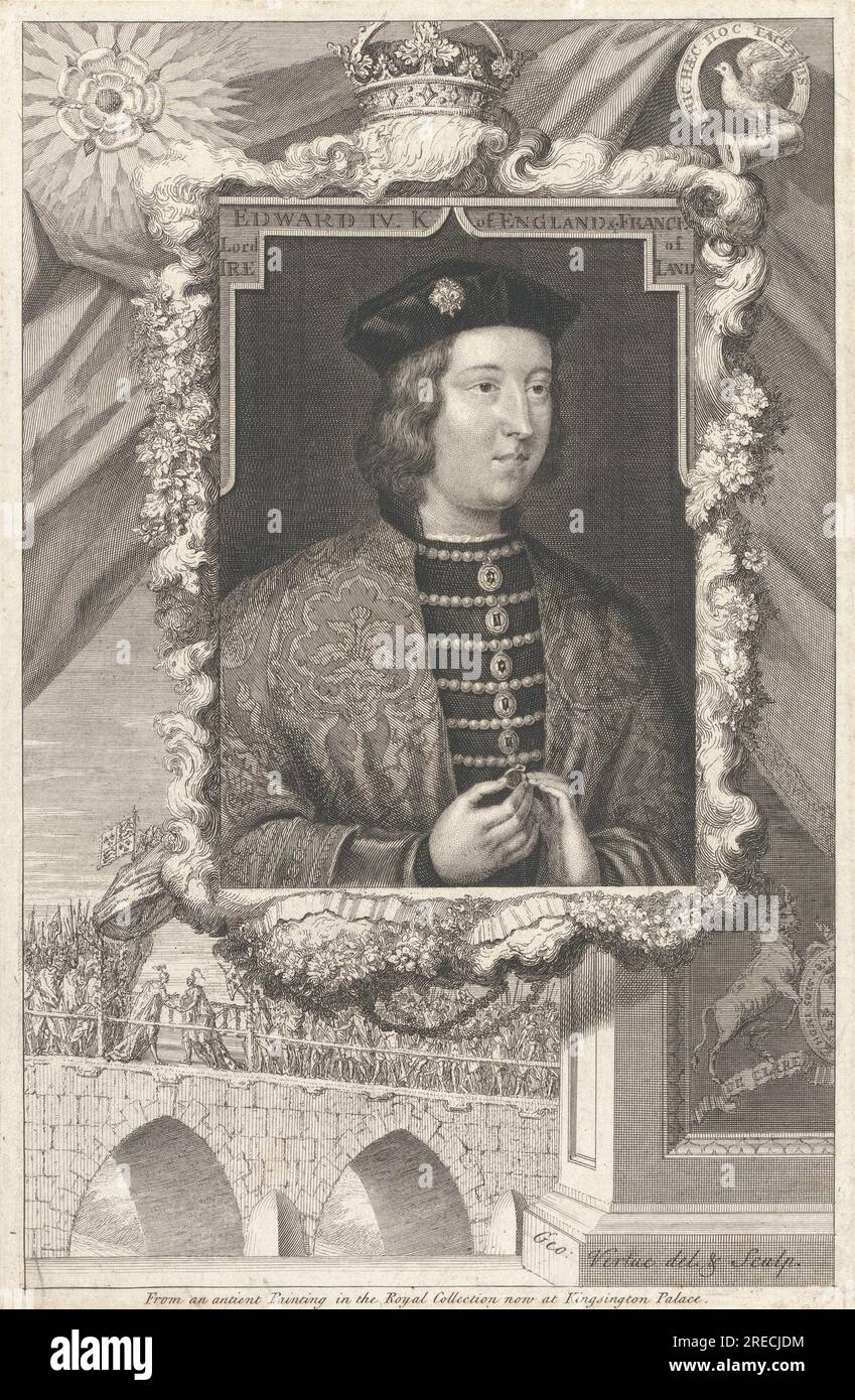 Edoardo IV re d'Inghilterra e di Francia, signore d'Irlanda 1732 di George Vertue Foto Stock