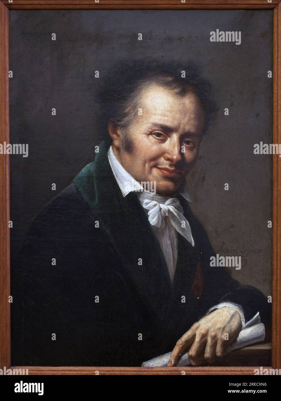 Portrait de Dominique Vivant Denon (1747-1825). Peinture de Roland Lefevre (1755-1830), huile sur toile, 1809. Art francais 19e siecle. Museo delle belle Arti di Chalons sur Saone. Foto Stock
