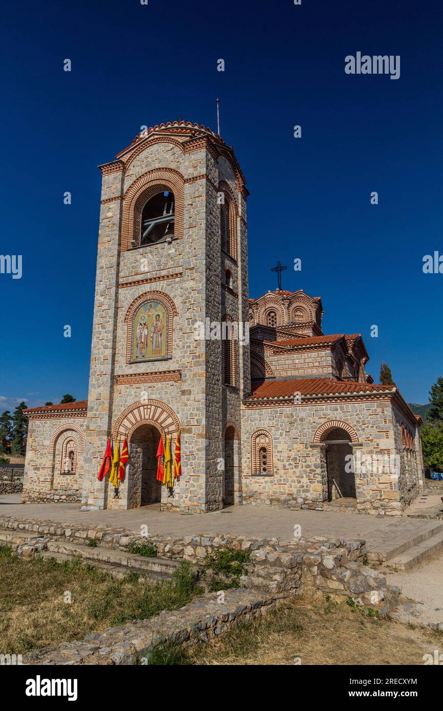 Chiesa dei Santi Clemente e Panteleimon nella città di Ocrida, Macedonia del Nord Foto Stock