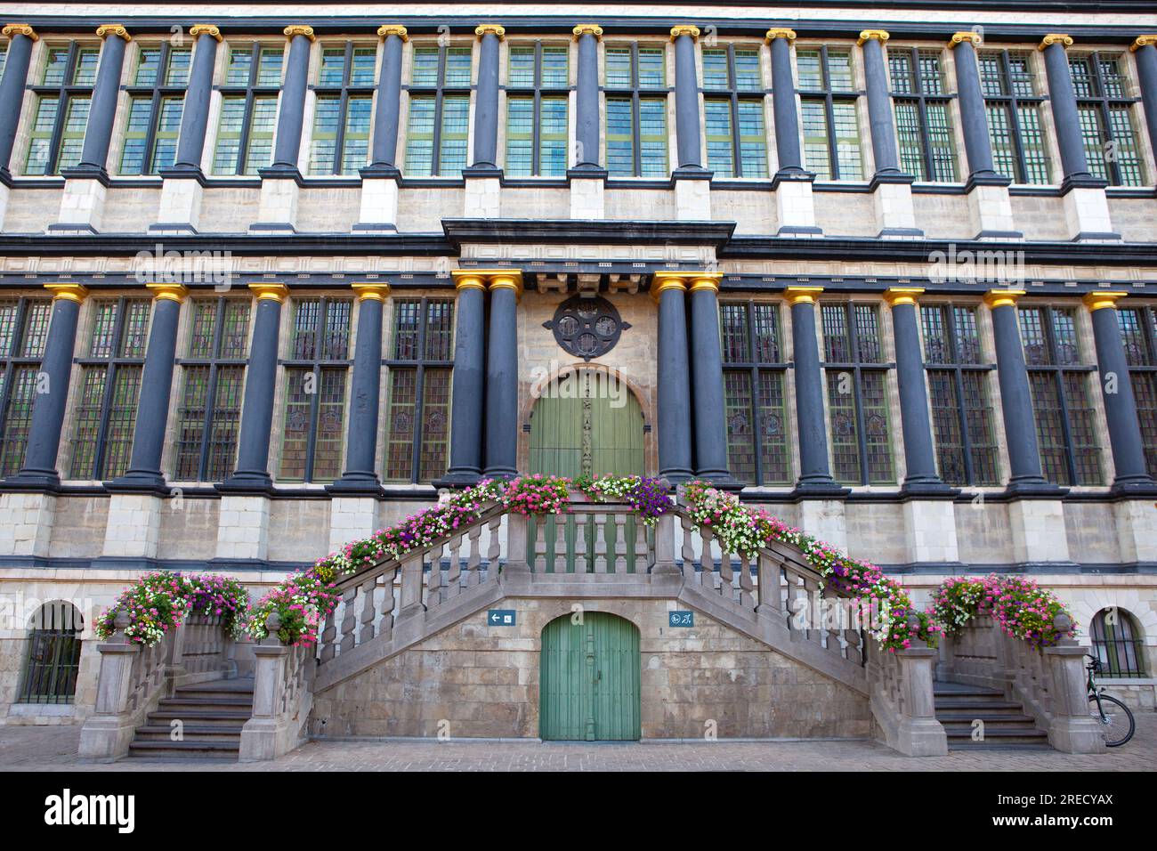 Stadhuis Gand (municipio di Gand), Belgio. Foto Stock