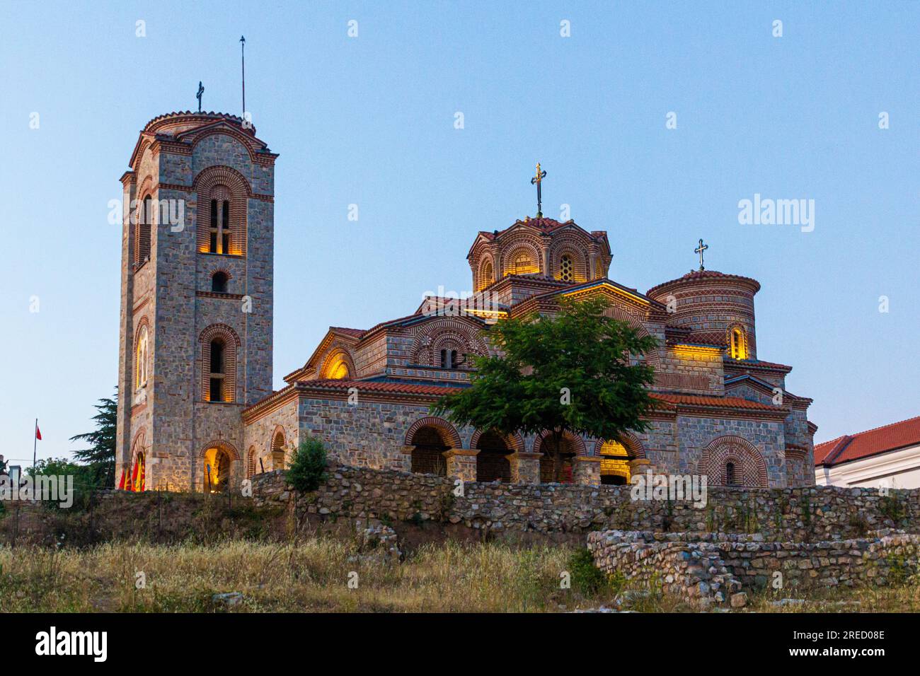 Chiesa dei Santi Clemente e Panteleimon nella città di Ocrida, Macedonia del Nord Foto Stock