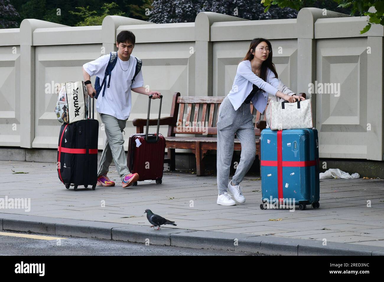 Edimburgo Scozia, Regno Unito 27 luglio 2023. Viste generali della strada mentre la città entra nella stagione dei festival di Edimburgo. credit sst/alamy live news Foto Stock
