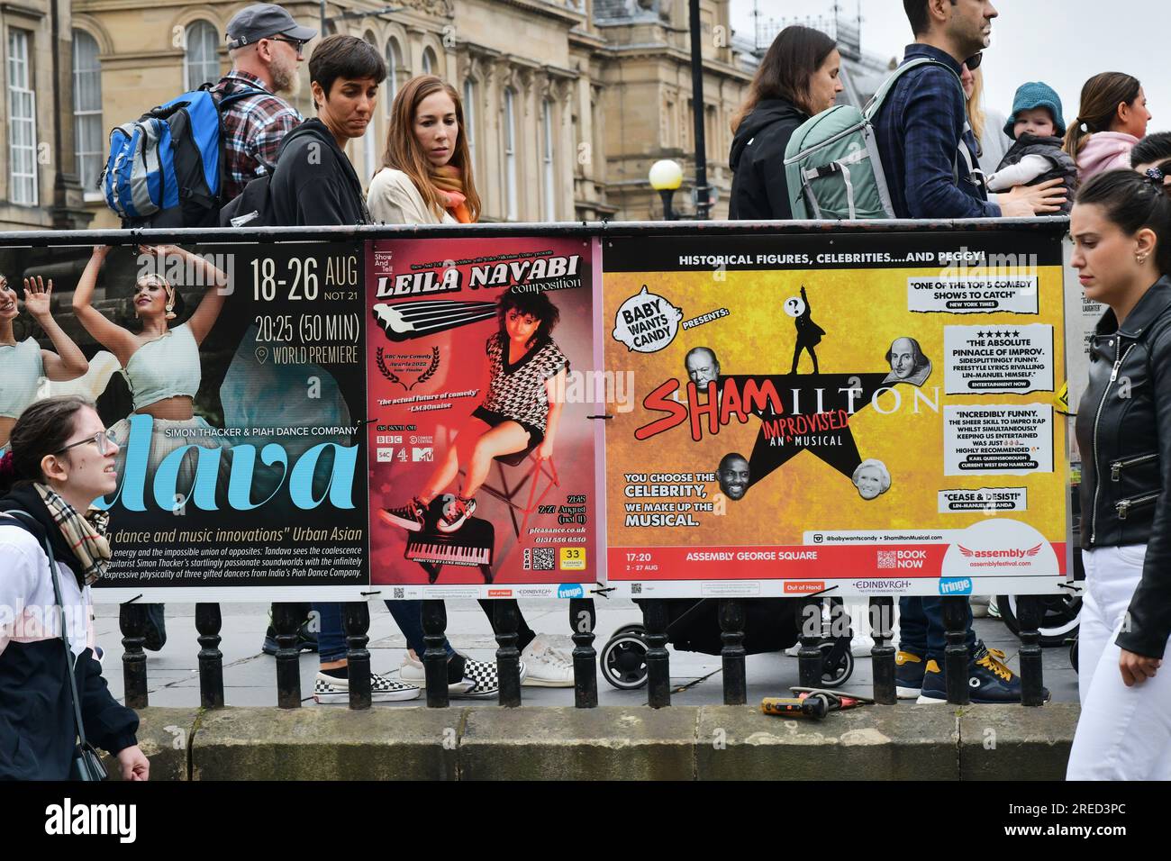 Edimburgo Scozia, Regno Unito 27 luglio 2023. Viste generali della strada mentre la città entra nella stagione dei festival di Edimburgo. credit sst/alamy live news Foto Stock