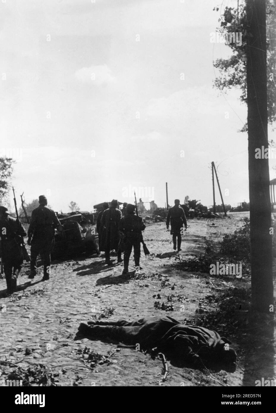 Soldati tedeschi a est di Kiev durante i combattimenti del Kesselschacht. Foto: Hähle [traduzione automatica] Foto Stock