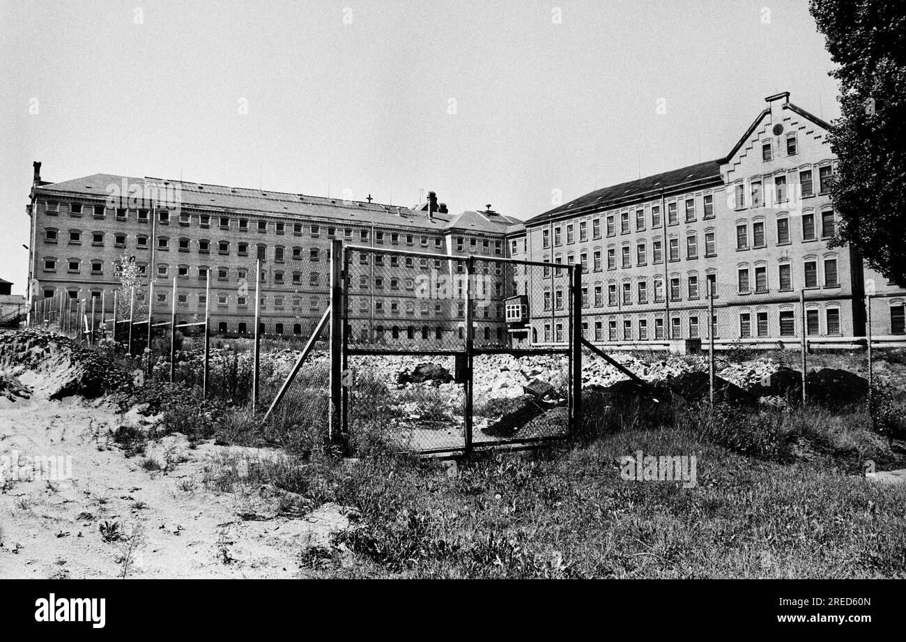 "Germania, Bautzen, 5/08/1992 Archivio: 35-63-12 la prigione di Bautzen si trova nell'edificio della prigione di Bautzen i, la cosiddetta "miseria gialla", dal 1990. Foto: Vista della funzione correttiva [traduzione automatica]' Foto Stock