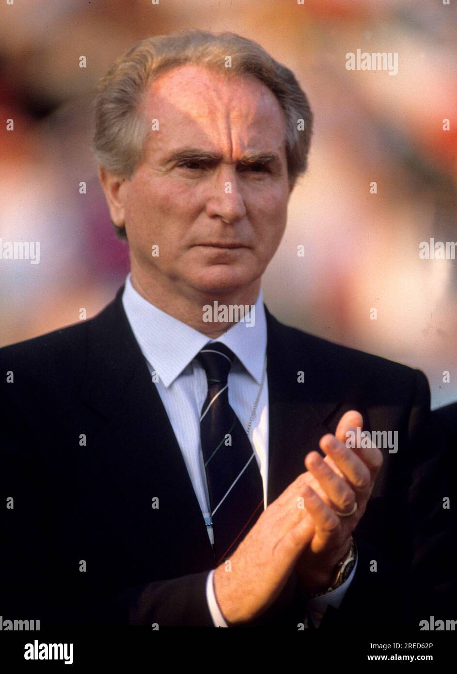 EM 88 Coach Azeglio vicini (Italia) 10.06.1988 a Duesseldorf [traduzione automatizzata] Foto Stock