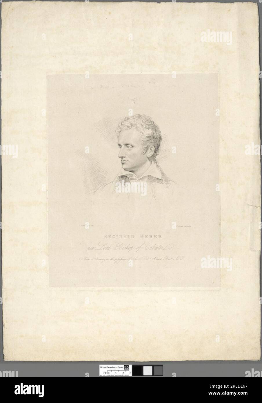 Reginald Heber, ora Lord Vescovo di Calcutta nel 1823 da Frederick Christian Lewis Foto Stock
